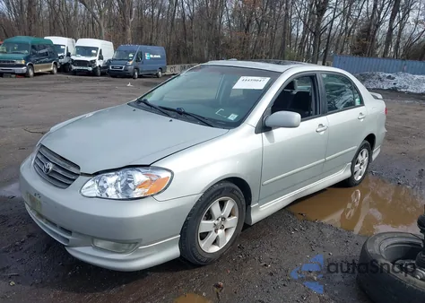 2003 Toyota Corolla S z USA, uszkodzony, nr VIN 2T1BR32E33C026661